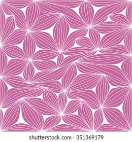 Seamless abstract background, pink zentangle, vector illustration.