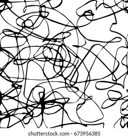 Seamless abstract background.
Random geometry figures, seamless (repeatable) abstract composition, digital painting.
