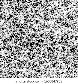 Seamless abstract background. Random wavy lines. Vector image.