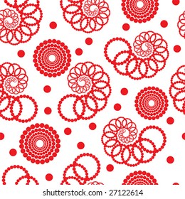 seamless abstract background in red colors