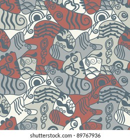 Seamless Abstract Background Retro Colored