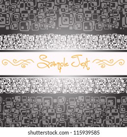 Seamless abstract background in retro style
