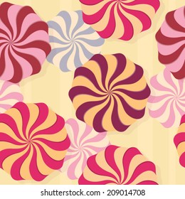 Seamless abstract background in retro style design