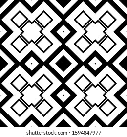 Seamless abstract background with rhombuses. Checkered infinity geometric pattern. Vector illustration. 