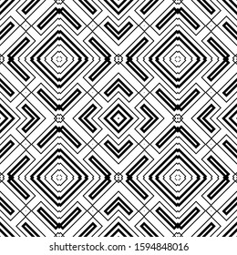 Seamless abstract background with rhombuses. Checkered infinity geometric pattern. Vector illustration. 