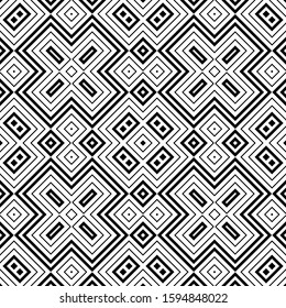 Seamless abstract background with rhombuses. Checkered infinity geometric pattern. Vector illustration. 