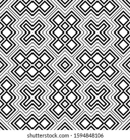 Seamless abstract background with rhombuses. Checkered infinity geometric pattern. Vector illustration. 
