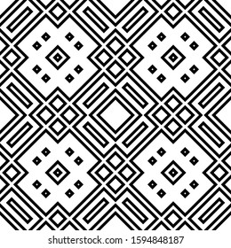 Seamless abstract background with rhombuses. Checkered infinity geometric pattern. Vector illustration. 