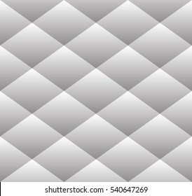Seamless Abstract background with rhombuses. Geometric pattern. Texture. Gradient. EPS 8. White and grey colors. Rhombus. Vector repeating texture.