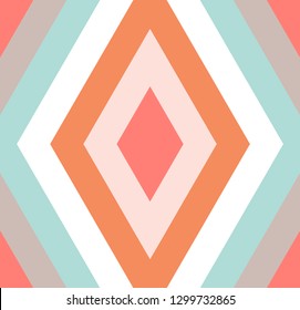 Seamless abstract background with rhombuses. Infinity geometric pattern. Vector illustration. 