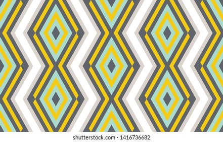 Seamless abstract background with rhombuses. Infinity geometric pattern.  Vector illustration. 