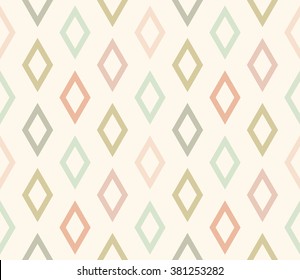 Seamless abstract background with rhombuses. Infinity geometric pattern. Seamless geometric pattern. Vector illustration.