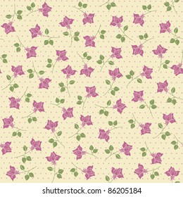 Seamless abstract  background  with roses