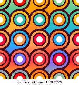 Seamless abstract background with round scales