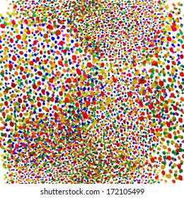 seamless abstract background of round spots . Vector