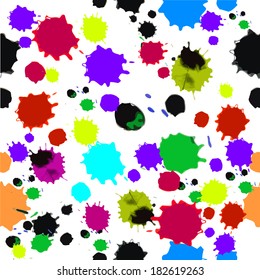 seamless abstract background of round spots. Vector