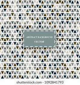 Seamless abstract background with small colorful triangles pattern. Geometric a mosaic of triangles