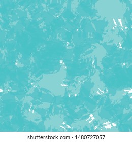 Seamless abstract background of smears of paint turquoise