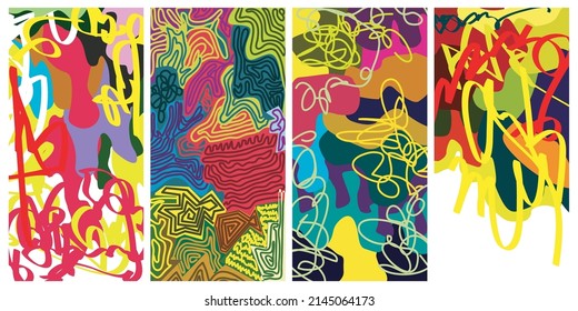 Seamless Abstract background with some pop art style