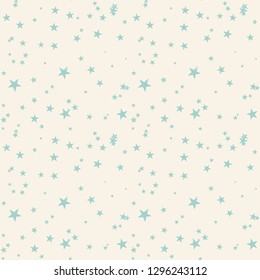Seamless abstract background with stars. Infinity messy geometric pattern. Vector illustration.   