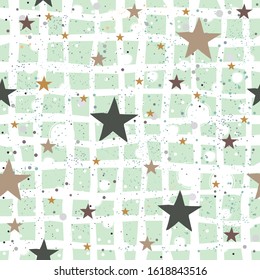 Seamless Abstract Background with stars. Vector Illustration
