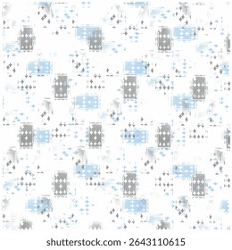 A seamless abstract background with straight stripes, featuring a halftone monochrome grunge texture. This chaotic vertical lines pattern is ideal for cover design, wallpapers, and modern geometric co
