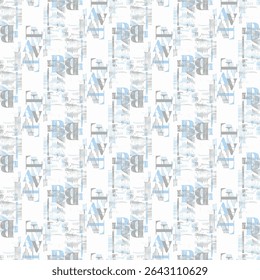 A seamless abstract background with straight stripes, featuring a halftone monochrome grunge texture. This chaotic vertical lines pattern is ideal for cover design, wallpapers, and modern geometric co