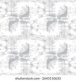 A seamless abstract background with straight stripes, featuring a halftone monochrome grunge texture. This chaotic vertical lines pattern is ideal for cover design, wallpapers, and modern geometric co