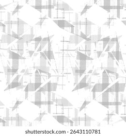 A seamless abstract background with straight stripes, featuring a halftone monochrome grunge texture. This chaotic vertical lines pattern is ideal for cover design, wallpapers, and modern geometric co