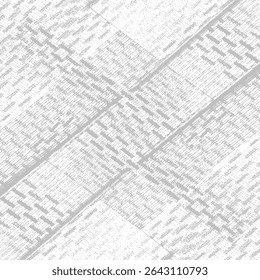 A seamless abstract background with straight stripes, featuring a halftone monochrome grunge texture. This chaotic vertical lines pattern is ideal for cover design, wallpapers, and modern geometric co