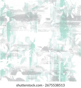 Ein nahtloser abstrakter Hintergrund mit geraden Streifen, der eine halbtonige monochrome Grunge-Textur aufweist. Dieses chaotische vertikale Linien-Muster ist ideal für Cover-Design, Tapeten und moderne geometrische co