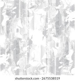 A seamless abstract background with straight stripes, featuring a halftone monochrome grunge texture. This chaotic vertical lines pattern is ideal for cover design, wallpapers, and modern geometric co