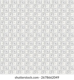 A seamless abstract background with straight stripes, featuring a halftone monochrome grunge texture. This chaotic vertical lines pattern is ideal for cover design, wallpapers, and modern geometric co