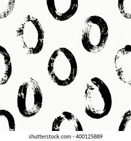 seamless abstract background, with strokes and splashes, black and white