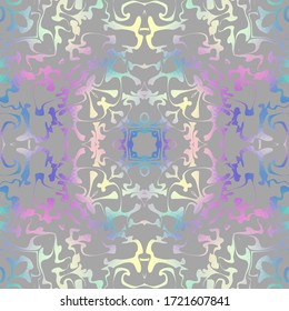 Seamless abstract background. Symmetric decorative abstract ornament. Vector image.