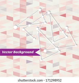 Seamless abstract background texture.Pastel color. Mosaic effect of triangles triangular