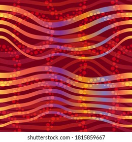 Seamless Abstract Background, Tile Striped Pattern with Rings. Vector