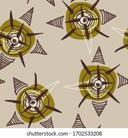 Seamless abstract background with unusual repeat elements. 