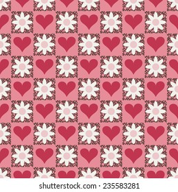 Seamless abstract background vector illustration of Valentine's Day