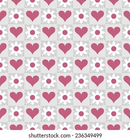 Seamless abstract background vector illustration of Valentine's Day