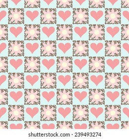 Seamless abstract background vector illustration of Valentine's Day
