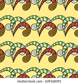 Seamless abstract background. Vector illustration. Oriental vector classic colorful pattern.