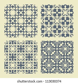 Seamless abstract background. Vector set.