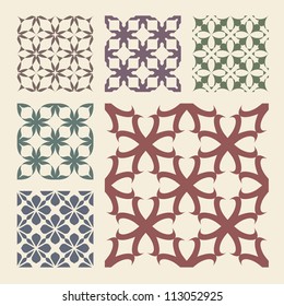 Seamless abstract background. Vector set.