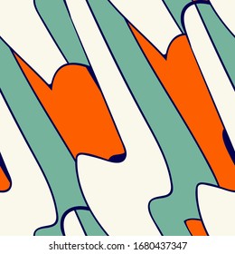 Seamless abstract background with wave colorful elements.