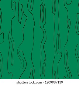 Seamless abstract background of wavy lines. Wavy pattern. Irregular abstract striped texture with a vertical direction. Endless abstract pattern. Background of doodle hand drawn lines.
