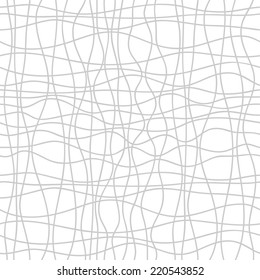 Seamless abstract background of wavy lines. Vector pattern on white background