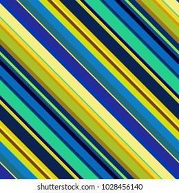 Seamless abstract background with yellow, green, blue stripes, vector illustration