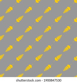 Seamless abstract background with yellow leaves.