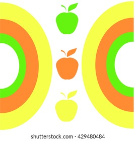 Seamless abstract background in yellow orange and green tones
